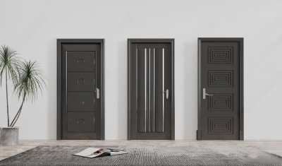 现代单开门3D模型下载